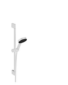 hansgrohe Pulsify Select S set de douche 24161700 3jet, détente, avec barre de douche 65cm, EcoSmart, blanc mat