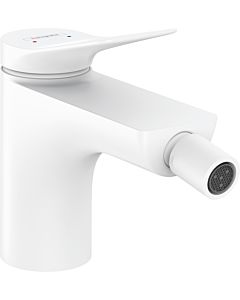hansgrohe Vivenis mélangeur de bidet 75200700 avec tirette garniture de vidange , blanc mat