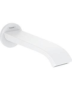 hansgrohe bec de bain 75410700 montage mural, saillie 202 mm, blanc mat