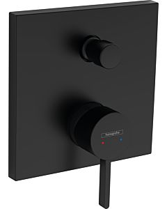 hansgrohe bain à encastrer, avec combinaison de sécurité intégrée, noir mat