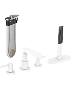 hansgrohe trim set 76444700 4-hole rim-mounted bath mixer, with sBox, matt white