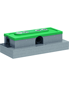 hansgrohe uBox universal Ablaufgehäuse 01000180 für flache Installation, DN 40