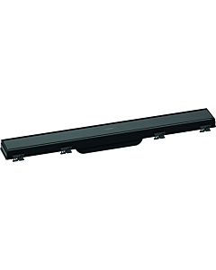 hansgrohe RainDrain Match rigole de douche 56036610 60cm, set de finition, avec Rahmen réglable en hauteur, noir