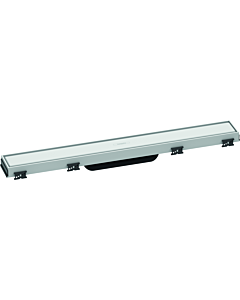 hansgrohe RainDrain Match caniveau de douche 56036700 60cm, set de finition, avec Rahmen réglable en hauteur, blanc mat