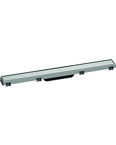 hansgrohe RainDrain Match caniveau de douche 56037800 70cm, kit de finition, avec Rahmen réglable en hauteur, acier inoxydable brossé