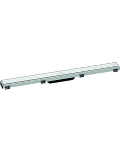 hansgrohe RainDrain Match Duschrinne 56038450 80cm, Fertigset, mit höhenverstellbarem Rahmen, weiß