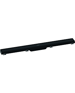hansgrohe RainDrain Match caniveau de douche 56038670 80cm, set de finition, avec Rahmen réglable en hauteur, noir mat