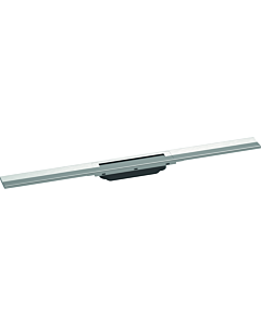 hansgrohe RainDrain Flex caniveau de douche 56044800 80cm, set de finition, peut être raccourci, optique inox