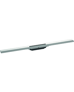 hansgrohe RainDrain Flex rigole de douche 56045800 90cm, kit de finition, raccourcissable, optique inox