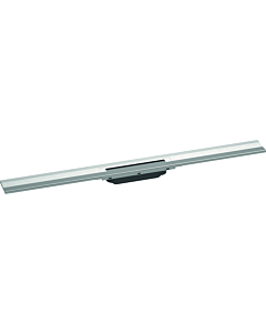 hansgrohe RainDrain Flex caniveau de douche 56052800 90cm, kit prêt à l&#39;emploi, raccourcissable, pour montage mural, optique inox