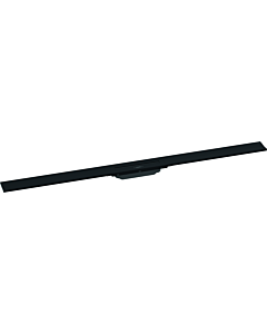 hansgrohe RainDrain Flex caniveau de douche 56054670 120cm, kit prêt à l&#39;emploi, raccourcissable, pour montage mural, noir mat