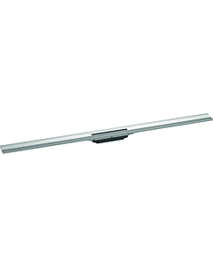 hansgrohe RainDrain Flex Duschrinne 56054800 120cm, Fertigset, kürzbar, zur Wandmontage, Edelstahl optic