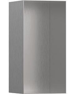 hansgrohe XtraStoris Wandnische 56076800 30x15x14cm, mit offenem Rahmen, Edelstahl Optic