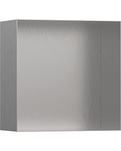 hansgrohe XtraStoris Wandnische 56079800 30x30x14cm, mit offenem Rahmen, Edelstahl Optic