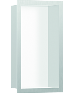 hansgrohe XtraStoris wall niche 56096800 30x15x10cm, with design frame, matt white, stainless steel optic