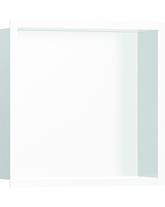 hansgrohe XtraStoris Wandnische 56099700 30x30x10cm, mit Designrahmen, mattweiß, mattweiß