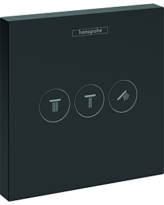 hansgrohe ShowerSelect Fertigmontageset 15764670 Unterputz-Ventil, 3 Verbraucher, mattschwarz