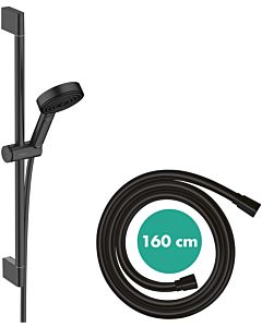 hansgrohe Pulsify Select S ensemble de douche 24160670 noir mat, 3jet, relaxation, avec barre de douche 65cm