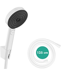 hansgrohe Pulsify Select S set de support de douche 24302700 Relaxation, avec flexible de douche 125cm, blanc mat