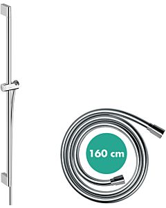 hansgrohe Unica 24401000 90 cm, avec support de douchette push, chromé