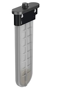 hansgrohe baignoire 28020340 ovale, pour montage sur rebord de baignoire ou de carrelage, chrome noir brossé