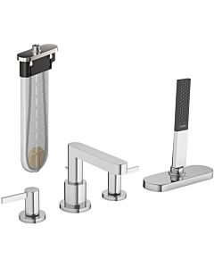 hansgrohe trim set 76444000 4-hole rim-mounted bath mixer, with sBox, chrome