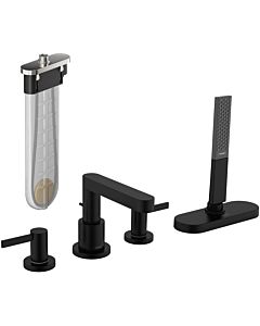 hansgrohe encastrer 4 trous, avec sBox, noir mat