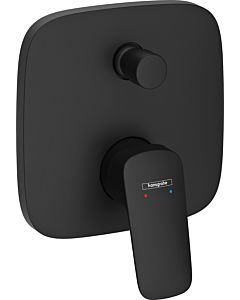 hansgrohe Logis mitigeur de bain 71407670 noir mat, encastré, 2 Verbraucher