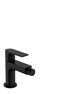 hansgrohe Rebris E mitigeur bidet 72211670 avec tirette garniture de vidange , noir mat