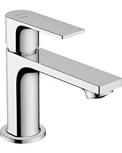 hansgrohe Rebris E mitigeur lavabo 72587000 avec timon garniture de vidange , 4 l/min à 3 bar, chromé