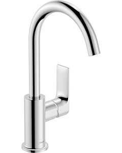 hansgrohe Rebris E mitigeur lavabo 72576000 avec timon garniture de vidange , bec orientable, chromé