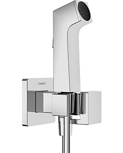 hansgrohe Bidette Duschkopf 29233000 1 Strahlart E wassersparend für Warmwasser mit Duschkopfhalterung und Duschschlauch 125 cm, chrom