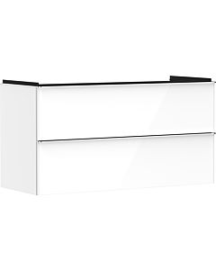 hansgrohe Xelu Q Waschtischunterschrank 54035000 1180x605x475mm, 2 Schubladen, weiß hochglanz, chrom