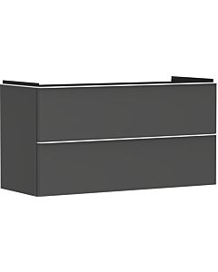 hansgrohe Xelu Q Waschtischunterschrank 54036700 1180x605x475mm, 2 Schubladen, diamantgrau matt, mattweiß