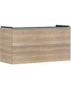 hansgrohe Xelu Q Waschtischunterschrank 54037000 1180x605x475mm, 2 Schubladen, Eiche Natur, chrom