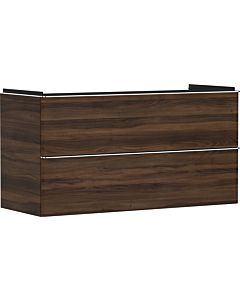 hansgrohe Xelu Q meuble sous-vasque 54038000 1180x605x475mm, 2 tiroirs, noyer foncé, chromé