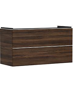 hansgrohe Xelu Q meuble sous-vasque 54038700 1180x605x475mm, 2 tiroirs, noyer foncé, blanc mat