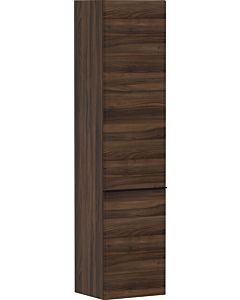 hansgrohe Xelu Q armoire haute 54142670 370x400x1650mm, charnière de porte à droite, noyer foncé, noir mat