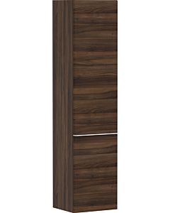 hansgrohe Xelu Q Hochschrank 54138700 370x400x1650mm, Türanschlag links, Nussbaum dunkel, mattweiß