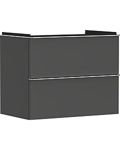 hansgrohe Xelu Q vanity unit 54028000 780x605x475mm, 2 drawers, diamond gray matt, chrome