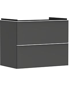hansgrohe Xelu Q vanity unit 54028700 780x605x475mm, 2 drawers, matt diamond gray, matt white