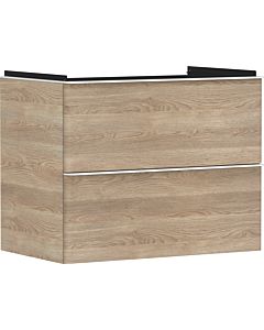 hansgrohe Xelu Q meuble sous-vasque 54029700 780x605x475mm, 2 tiroirs, chêne naturel, blanc mat