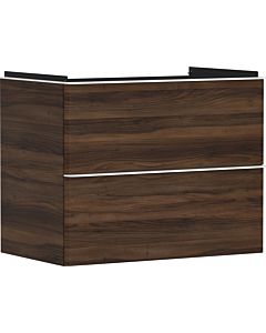 hansgrohe Xelu Q Waschtischunterschrank 54030700 780x605x475mm, 2 Schubladen, Nussbaum dunkel, mattweiß