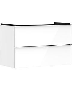 hansgrohe Xelu Q Waschtischunterschrank 54031000 980x605x475mm, 2 Schubladen, weiß hochglanz, chrom