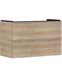 hansgrohe Xelu Q vanity unit 54033000 980x605x475mm, 2 drawers, natural oak, chrome