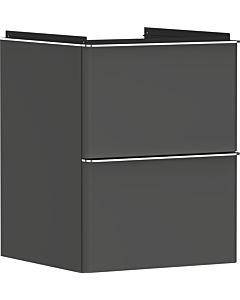 hansgrohe Xelu Q meuble sous-vasque 54020000 480x605x475mm, pour lave-mains , 2 tiroirs, gris diamant mat, chromé