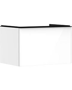 hansgrohe Xelu Q Waschtischunterschrank 54054670 780x485x550mm, mit Schubkasten, weiß hochglanz, mattschwarz