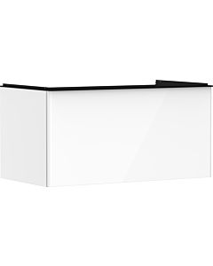 hansgrohe Xelu Q Waschtischunterschrank 54058670 980x485x550mm, mit Schubkasten, weiß hochglanz, mattschwarz