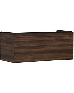 hansgrohe Xelu Q vanity unit 54065670 1180x485x550mm, drawer, dark walnut, matt black