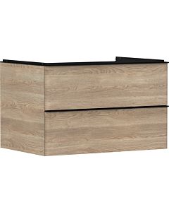 hansgrohe Xelu Q Waschtischunterschrank 54076670 780x485x550mm, 2 Schubkästen, Eiche Natur, mattschwarz